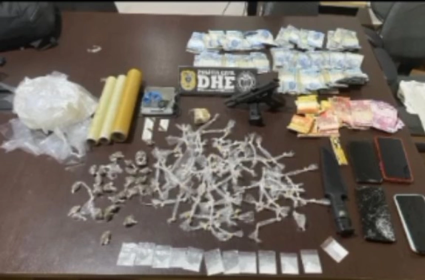 Imagem Material ilícito apreendido em ação da Polícia Civil na cidade de Patos