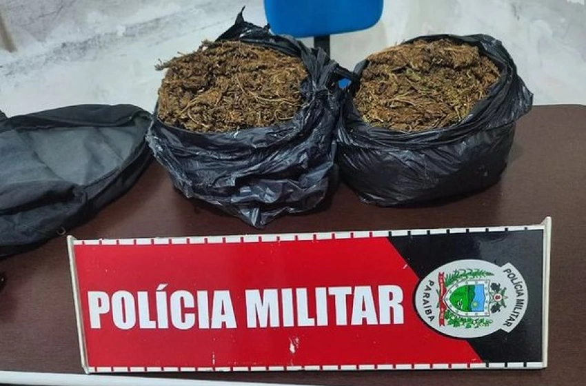 Imagem Apreensão de mais de 02 kg de maconha em Itaporanga