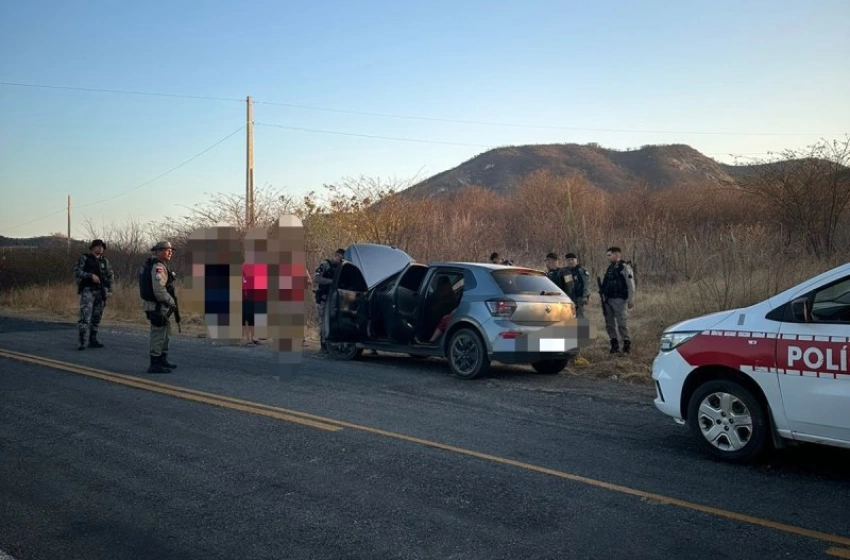 Imagem Veículo roubado, recuperado pela Polícia Militar em São José da Lagoa Tapada 