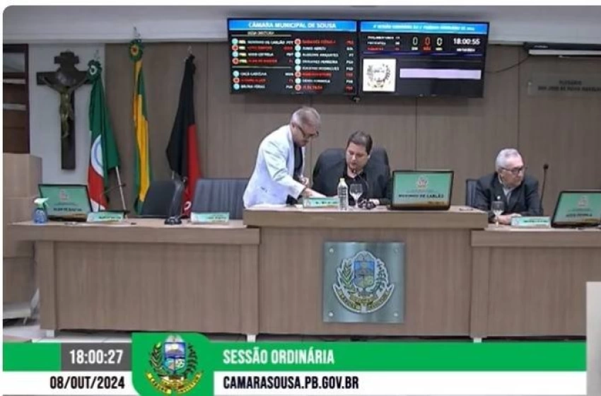 Imagem Sessão da Câmara de Vereadores de Sousa