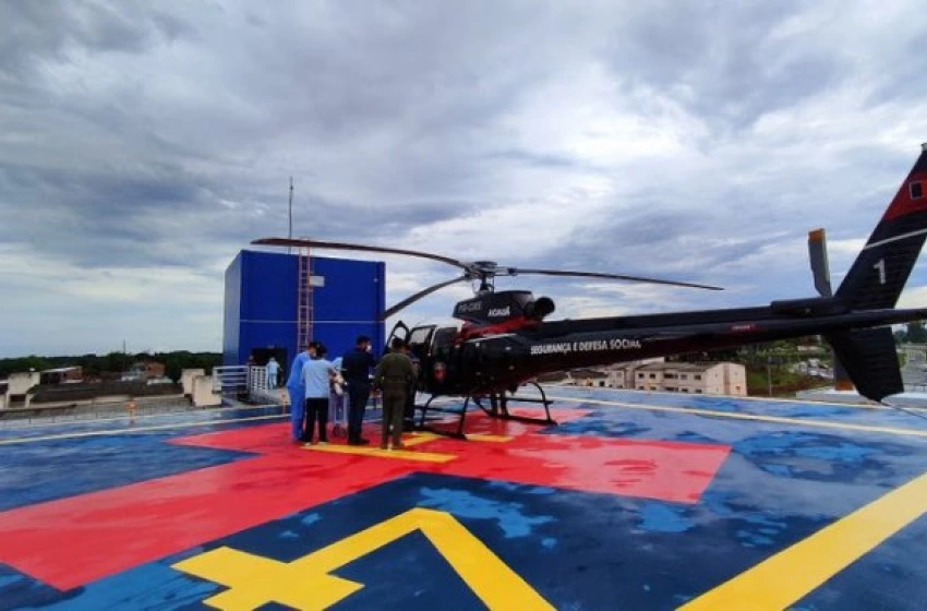 Imagem Transporte aeromédico para o Metropolitano