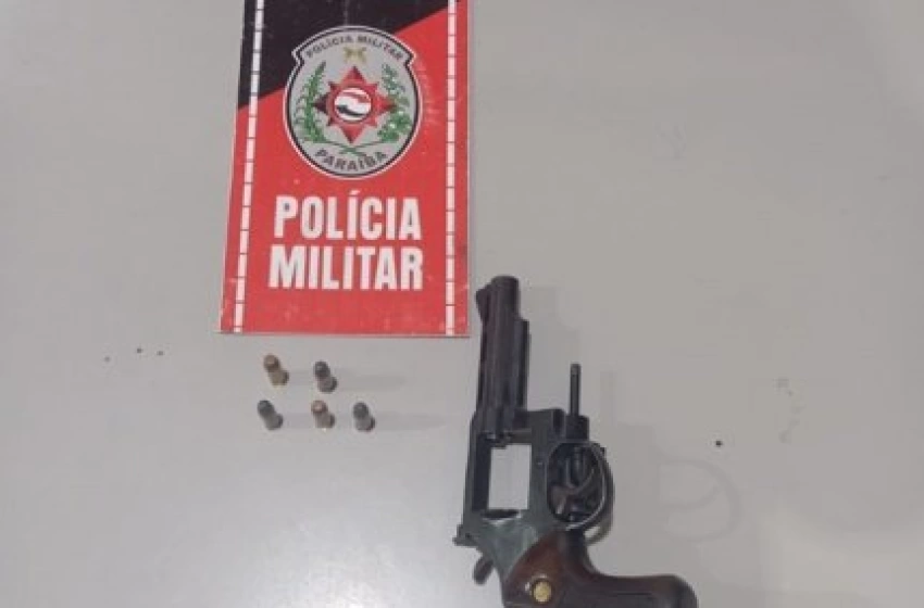 Imagem Arma de fogo apreendida pela polícia militar em Paulista 