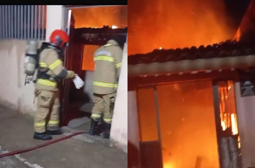 Imagem Incêndio a residência no mutirão em Sousa 
