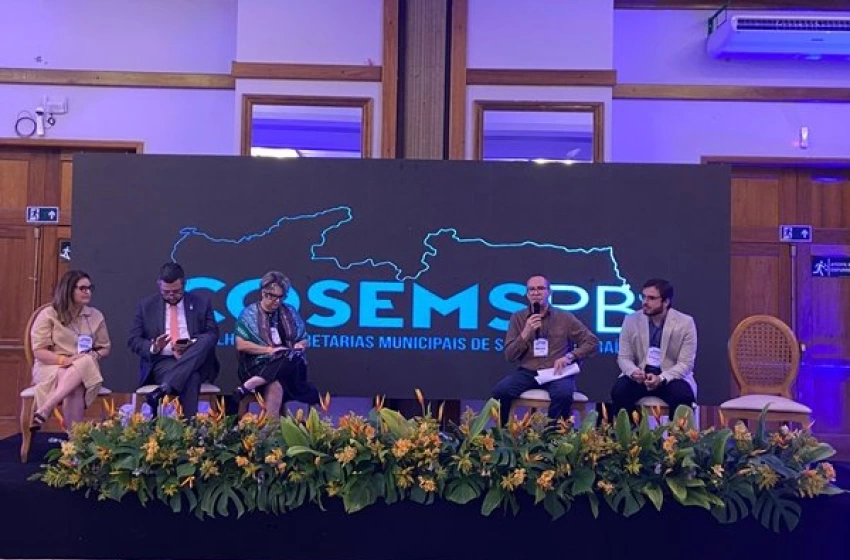 Imagem Ações da Secretaria de Estado da Saúde são destaque em seminário promovido pelo Cosems-PB