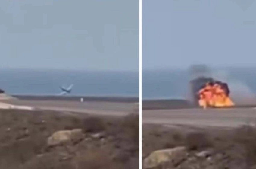 Imagem Avião com 67 pessoas cai no Cazaquistão