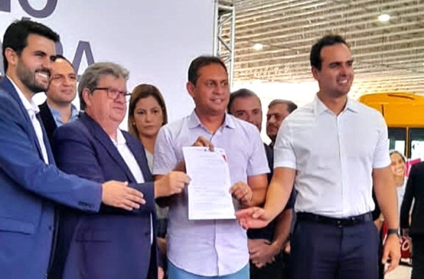 Imagem Prefeito Ronaldo, Governador, João Azevedo, Wilson Filho, e Lucas Ribeiro