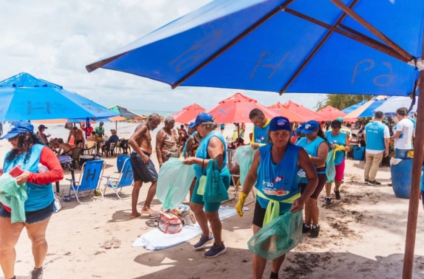 Imagem Ações do projeto Praia Limpa