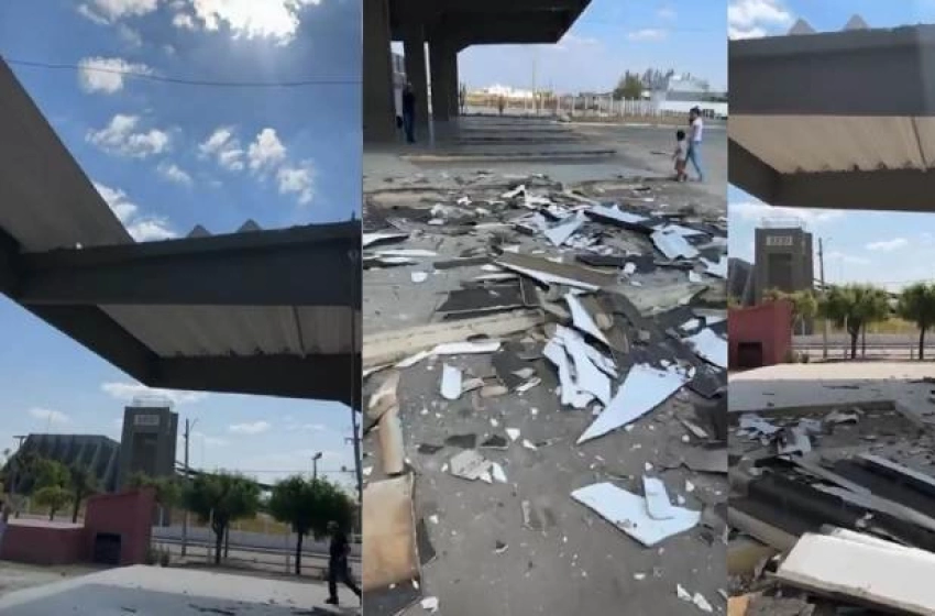 Imagem Imagens do incidente que derrubou o teto do Terminal Rodoviário 