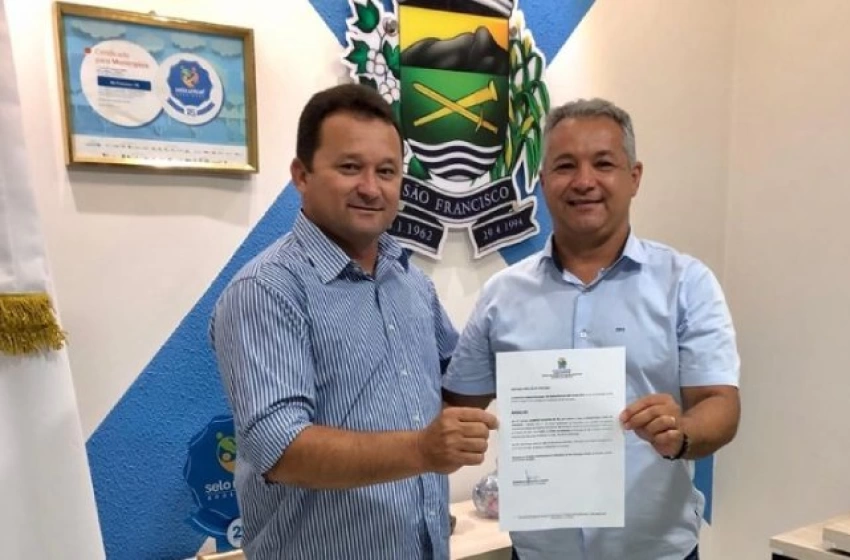Imagem Vereador Roberto de Isaías e o prefeito Gerôncio Júnior