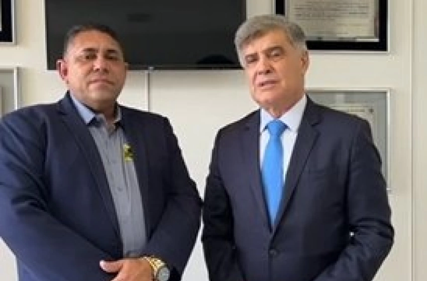 Imagem Prefeito de Aparecida João Neto e o Deputado Federal Wellington Roberto