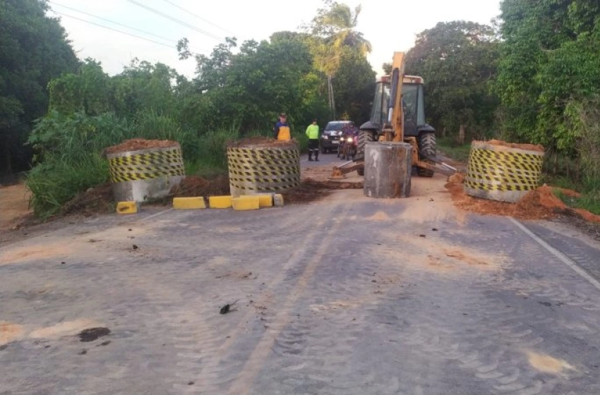 Imagem Ponte entre Alhandra e Caaporã é totalmente interditada e tráfego é feito por rotas alternativas 