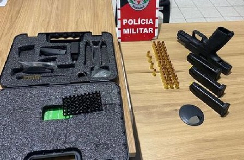 Imagem Prisão de homem em flagrante por porte de arma de fogo