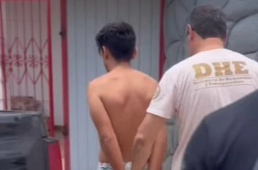 Imagem Homem preso em ação da DHE da cidade de Patos 