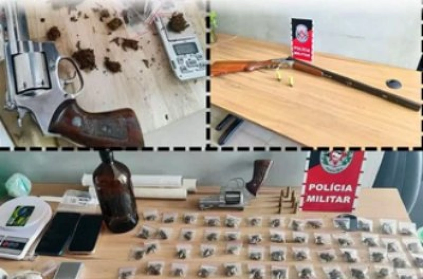 Imagem Drogas apreendidas em ação da Polícia Militar em Sousa