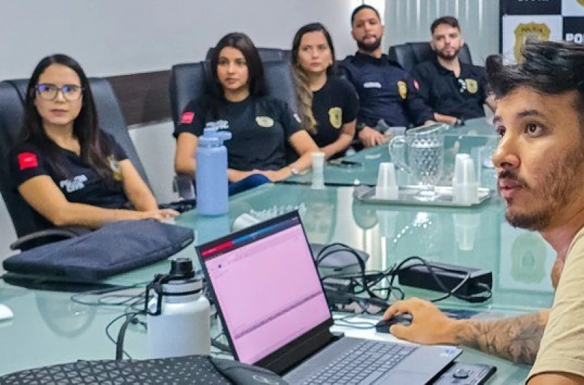 Imagem Policiais civis participam de treinamento nas investigações que localizam celulares roubados