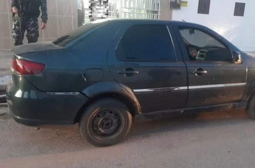 Imagem Veículo utilizado na fuga durante a tentativa de latrocínio em Sousa