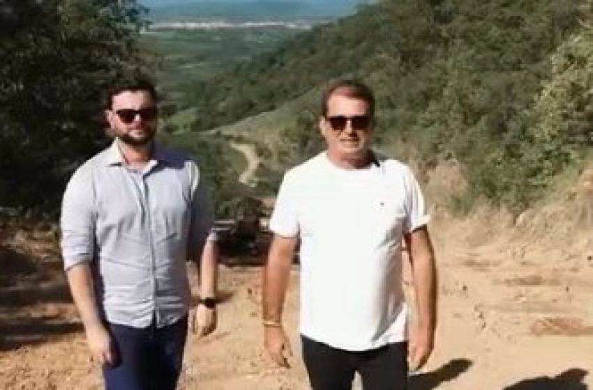 Imagem Estrada que dá acesso à comunidade rural de Serra do Braga