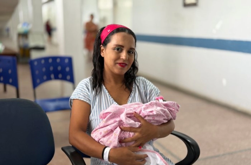 Imagem Paciente Luana Moreira, moradora do bairro Ernesto Geisel,