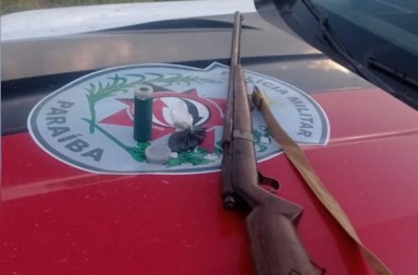 Imagem Arma de fogo apreendida em ação da Polícia Militar