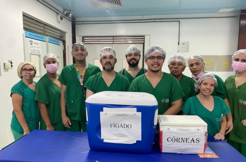 Imagem Central de Transplantes registra doação de fígado e córneas no Hospital de Emergência e Trauma de João Pessoa