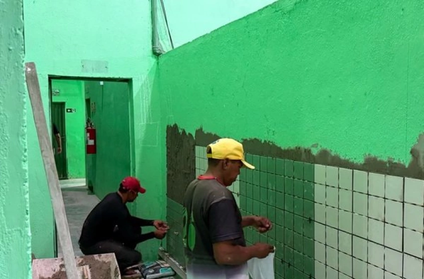 Imagem Revitalização do vestiário do Sousa Esporte Clube, no Marizão