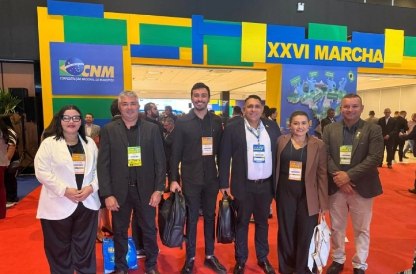 Imagem Prefeito, João Neto, e comitiva em Brasília