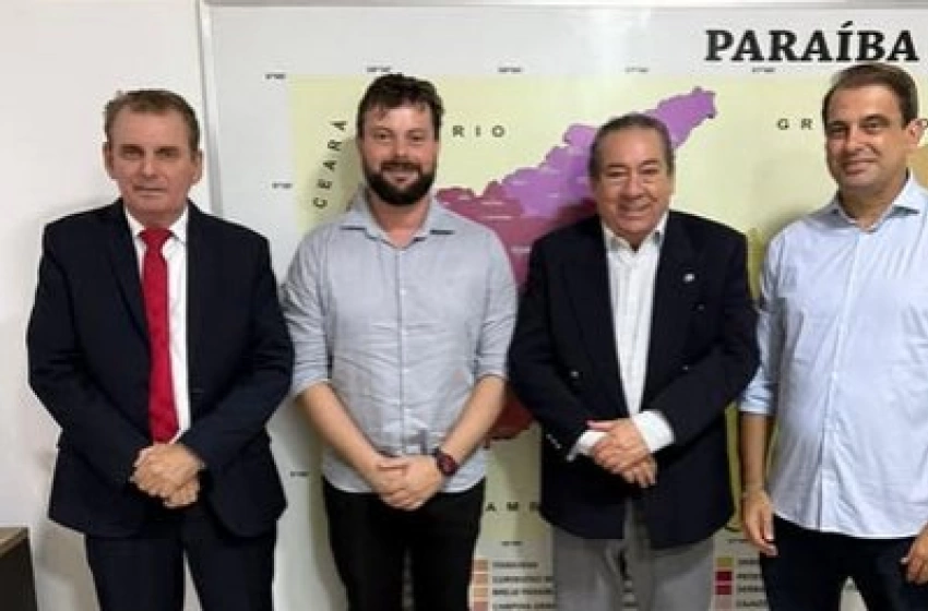 Imagem Deputado Chico Mendes, secretário Ronaldo Guerra e prefeito Bal Lins