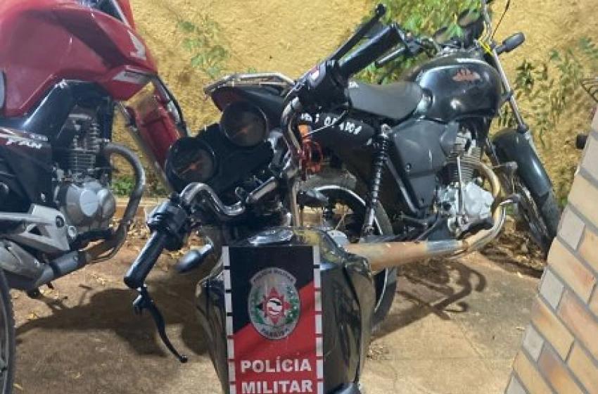Imagem Moto apreendida pela polícia militar em São Bento 