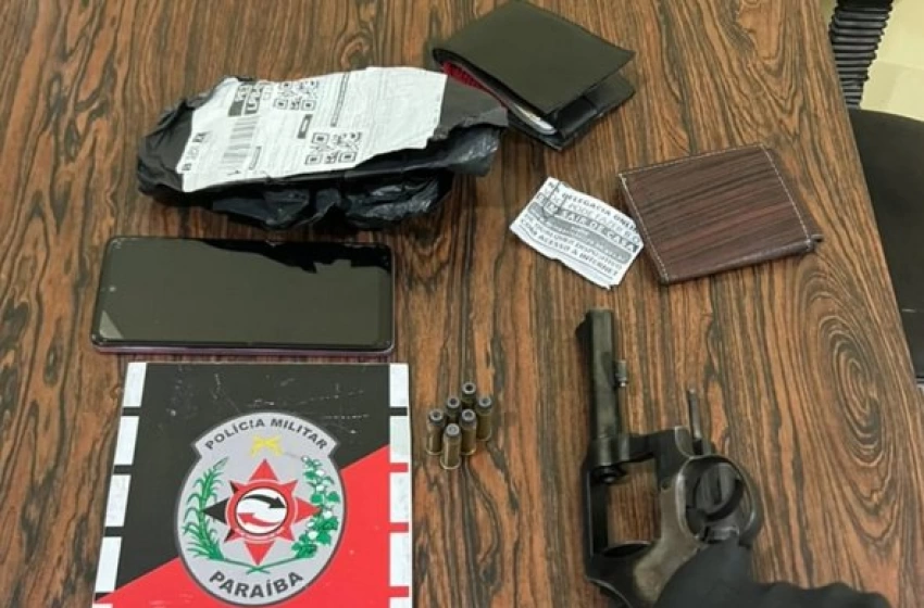 Imagem Arma de fogo apreendida em ação da Polícia Militar