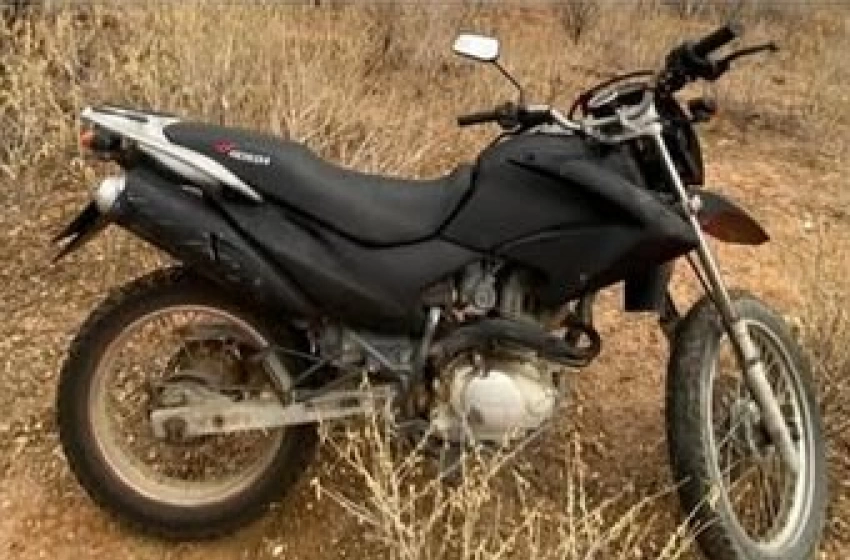 Imagem Motocicleta apreendida em ação da Polícia Militar