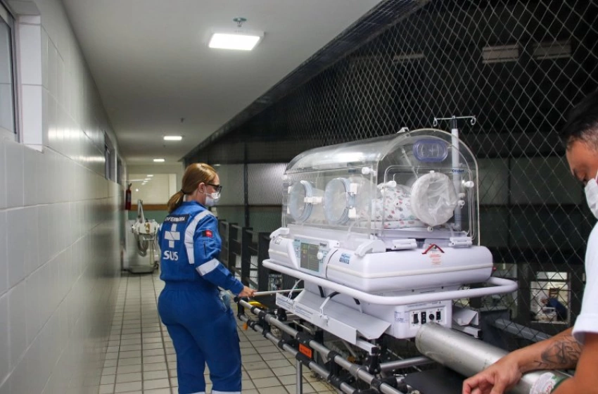 Imagem Saúde da Paraíba realiza transferência terrestre de recém-nascida com cardiopatia internada em hospital de Pernambuco