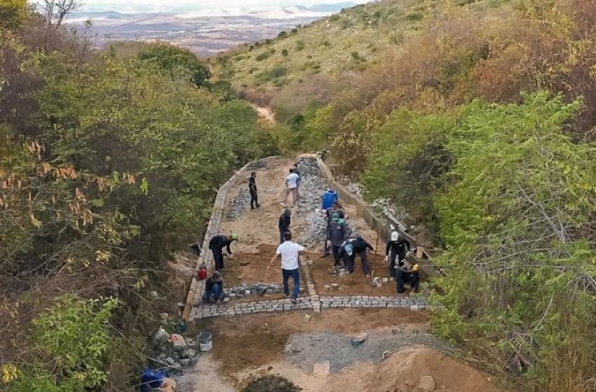 Imagem Obra de pavimentação que liga Serra do Braga
