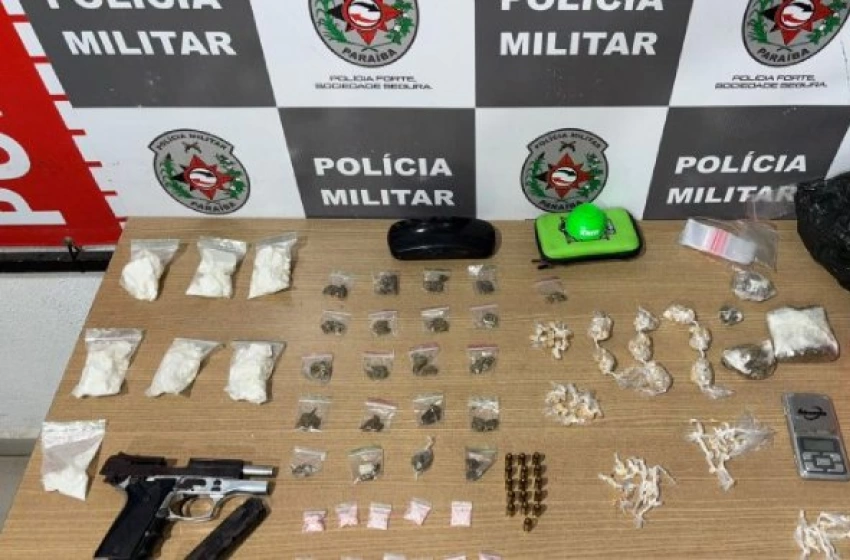 Imagem Material ilícito apreendido em ação da Polícia Militar