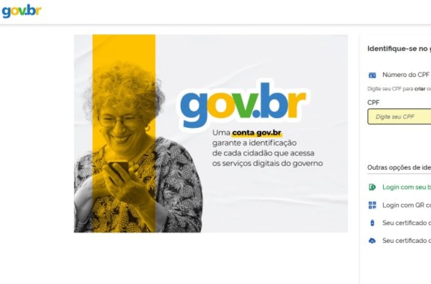 Imagem Print da plataforma Gov.
