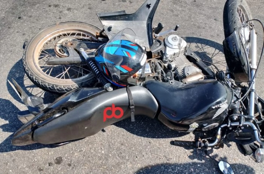 Imagem Acidente entre motocicleta e carro no distrito de São Gonçalo