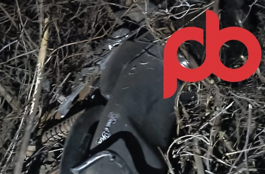 Imagem Imagem da moto envolvida em acidente na zona rural de Santa Cruz 