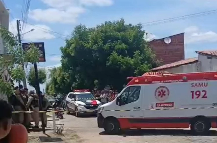 Imagem Imagem da cena do crime de morte, no município de Cajazeiras 