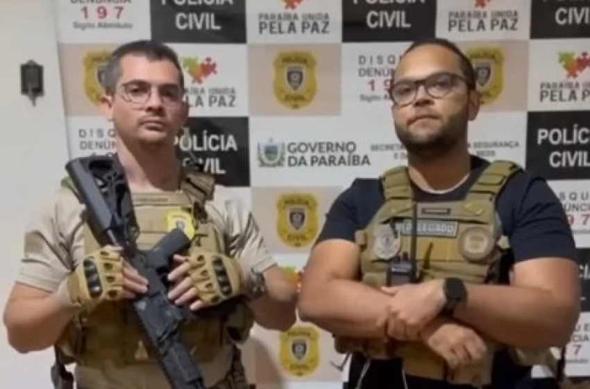Imagem Prisão realizada Delegacia de Homicídios e Entorpecentes (DHE) e da Delegacia de Roubos e Furtos (DRF) de Patos