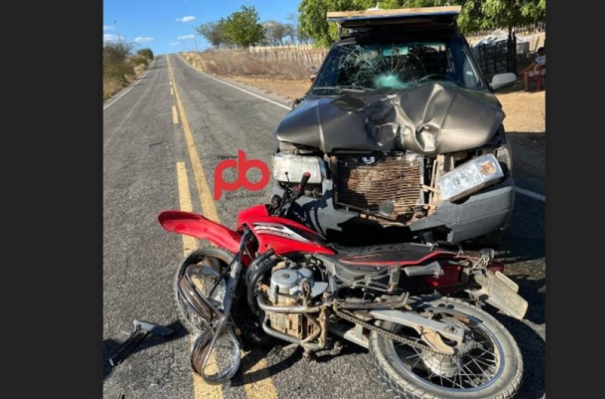 Imagem Colisão registrada na PB-359, em Santa Cruz