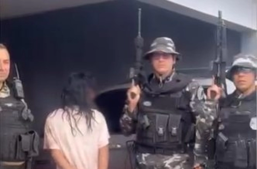 Imagem Prisão de acusada de ter praticado um homicídio