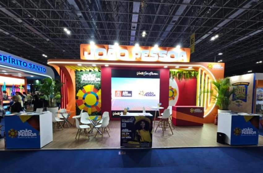 Imagem Estande de João Pessoa na Feira de turismo, no Rio
