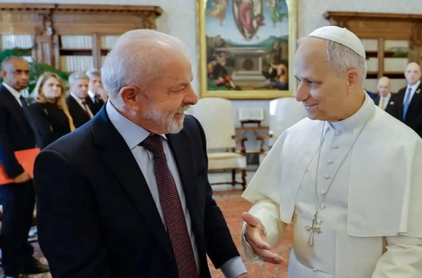 Imagem Lula em reunião com papa Leão XIV