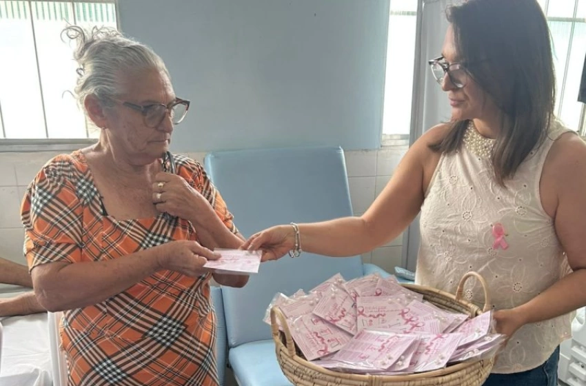 Imagem Hospital de Coremas chama atenção para prevenção do câncer de mama com ações alusivas ao Outubro Rosa