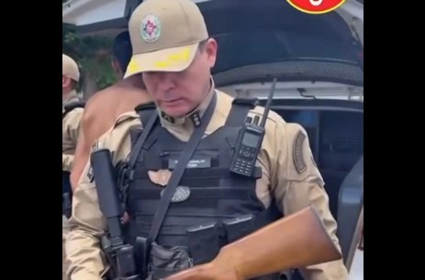 Imagem Arma e munições apreendidas em ação da Polícia Militar