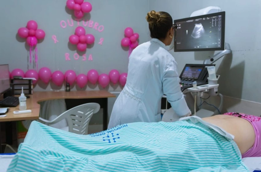 Imagem Aividades da campanha Outubro Rosa no Hospital Edson Ramalho 