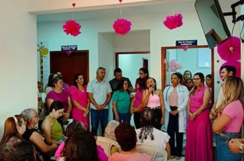 Imagem Ação do Outubro Rosa na UBS de Ramada