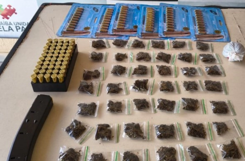 Imagem Apreensão de mais de 100 munições e drogas na cidade de Cabedelo