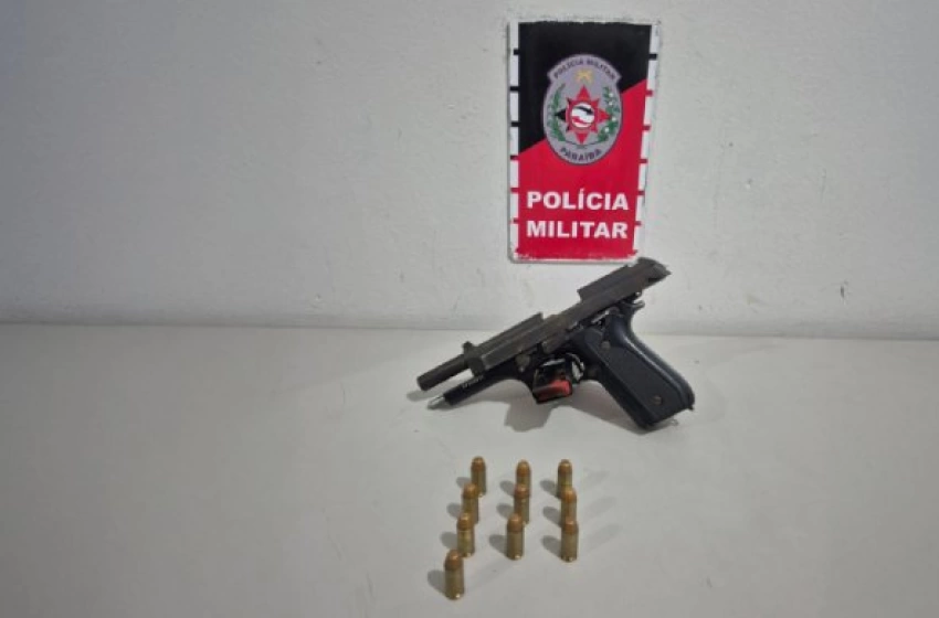 Imagem Arma apreendida com suspeito de integrar facção