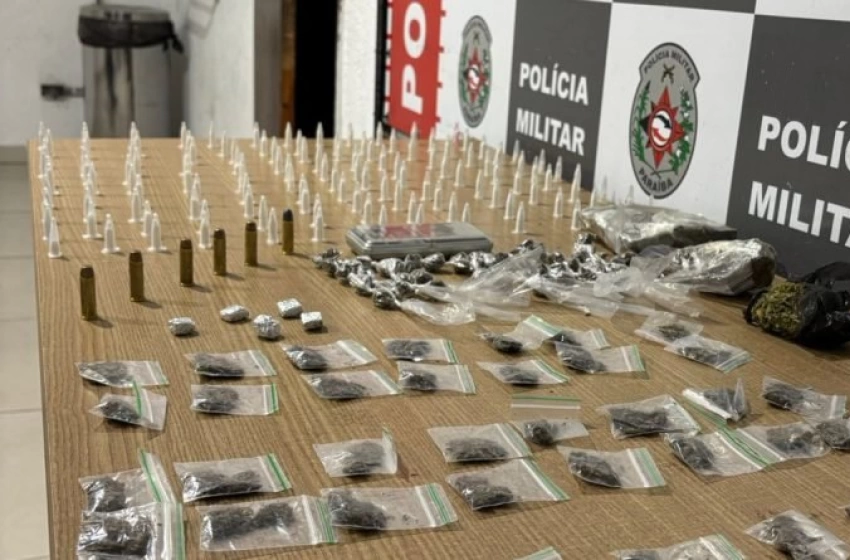 Imagem Drogas apreendidas pela Polícia Militar em João Pessoa 