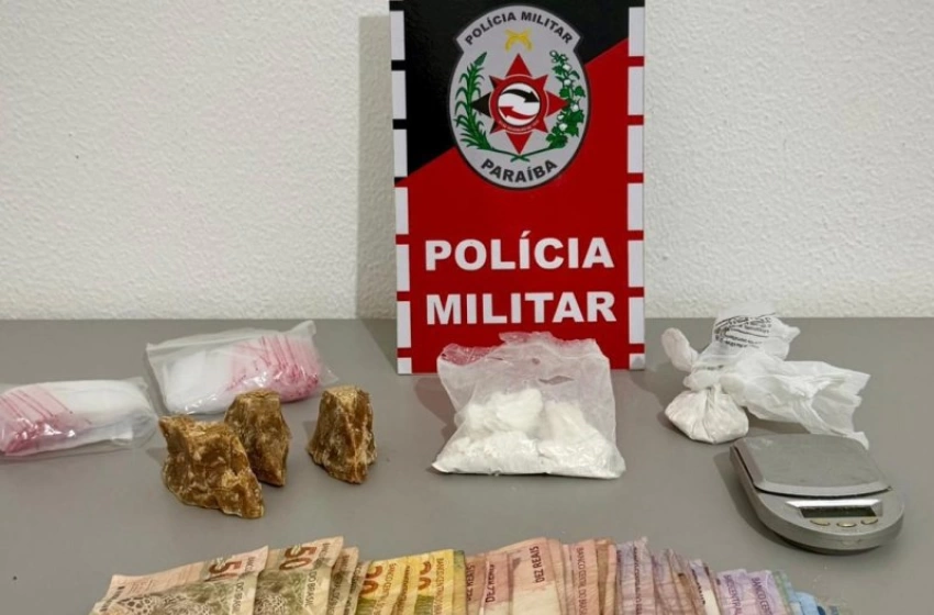Imagem Drogas apreendidas pela polícia militar em São Mamede 